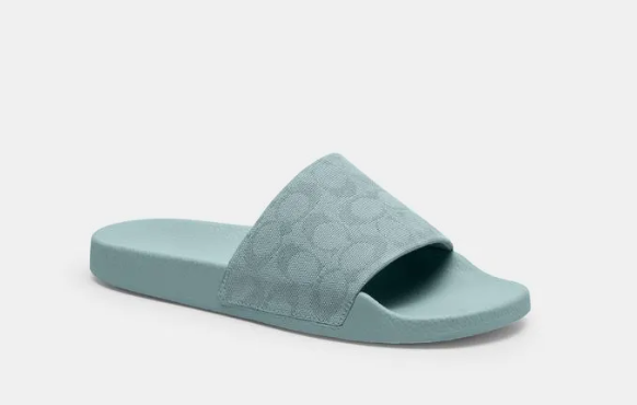 Sandalias Coach Canvas Azul