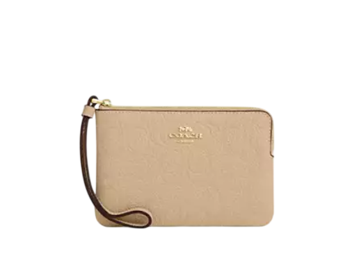 Muñequera Coach Canvas Beige